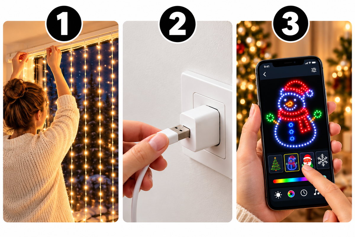 Nerovia™ Christmas Led Curtain Light
