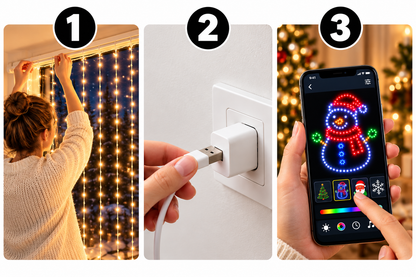 Nerovia™ Christmas Led Curtain Light